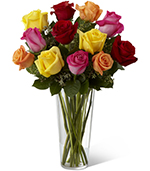 The Bright Spark Rose Bouquet